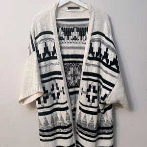 Atmosphere long duster cardigan mystic cotton blend size XL